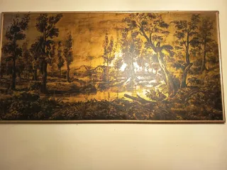 Cuadro antiguo mujer con mantilla No se envía