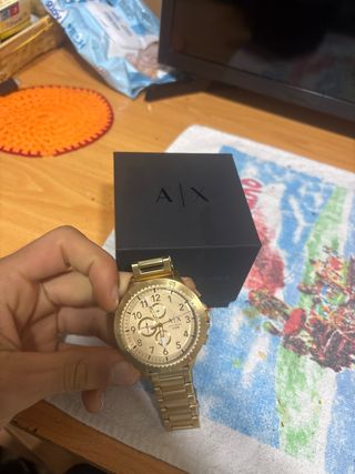 Reloj Armani Exchange Dorado Nuevo