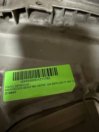 Faro Derecho Mercedes W124