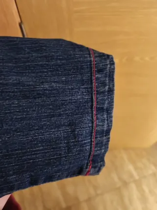 Cazadora vaquera larga mujer XL.