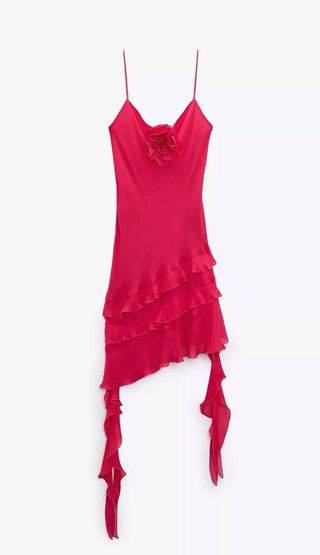 Vestido Zara rosa corto