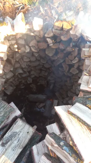 Leña de encina, roble, pino y acacia