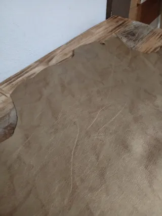 Piel de cabra metalizada dorada