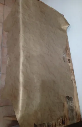 Piel de cabra metalizada dorada