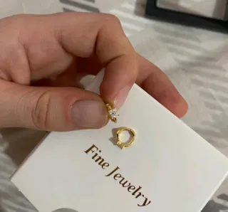 Orecchini  argento sterling 925 con placcatura oro