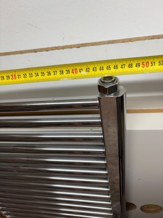 Radiador toallero plateado