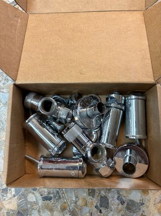 Radiador toallero plateado