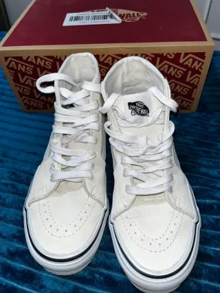 Zapatillas Vans SK8-Hi Tapered Blancas Talla 38