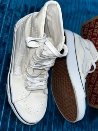 Zapatillas Vans SK8-Hi Tapered Blancas Talla 38