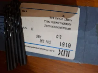 5 punte trapano HSS 3mm ILIX DIN 338