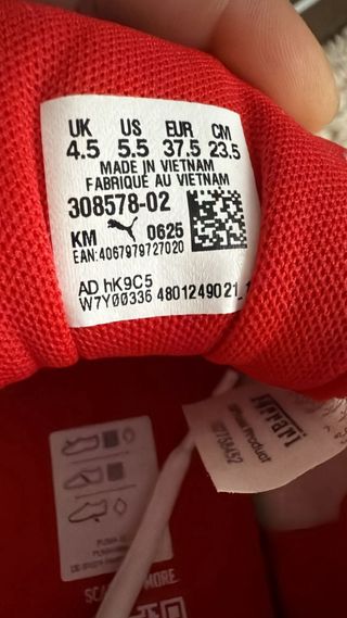 Zapatillas Puma Ferrari Talla 37.5