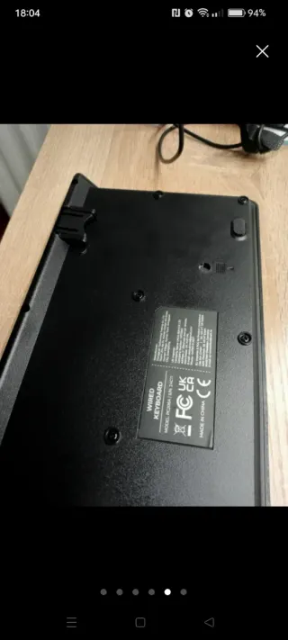 Teclado de ordenador negro