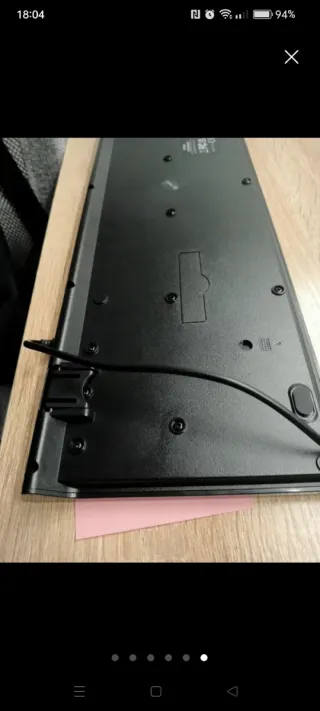 Teclado de ordenador negro