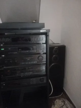 Equipo de música Sony negro