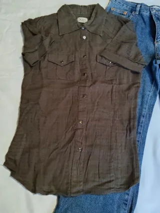 Conjunto Vaquero Camisa y Cinturón T.36/38