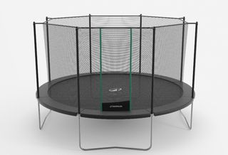 Cama elástica con red de seguridad