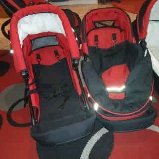 Carrito de bebé gemelar