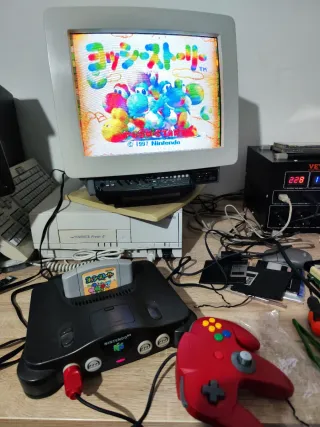 Nintendo 64 Nera Giapponese + Controller Rosso