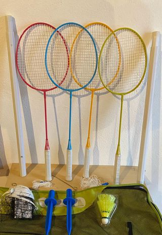 Set Bádminton con Red y Volantes