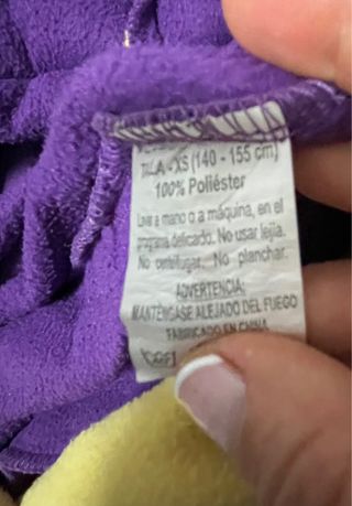 Disfraz Dragón Morado y Amarillo Talla XS