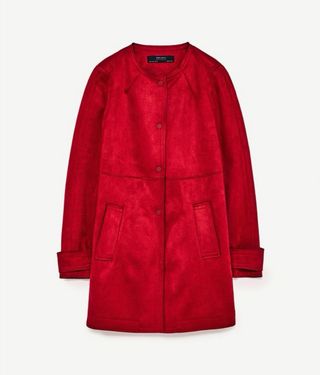 Abrigo Zara Rojo
