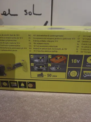 Pulidora Ryobi ONE+ 18V Dual Action