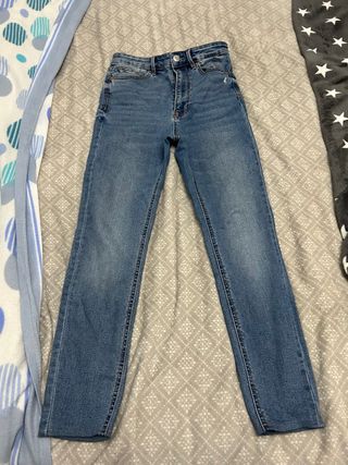 Pantalones vaqueros pitillo azules