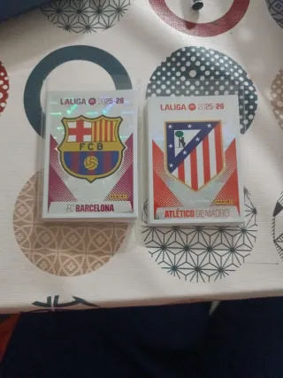 Lote cromos Atlético y Barça Liga 25/26