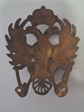 Aplique latón águila yugo flecha antiguo