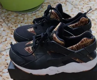 Zapatillas Nike Huarache Negro Multicolor