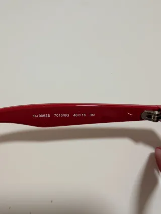 Gafas Ray-Ban Niñ@ Rojas y Negras