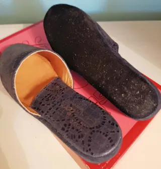 Ciabatte donna in pelle