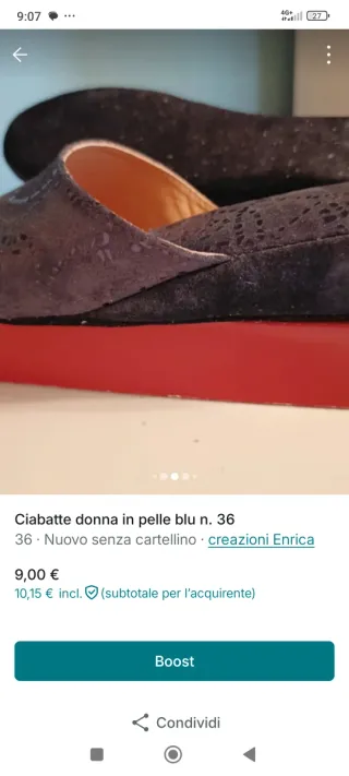 Ciabatte donna in pelle