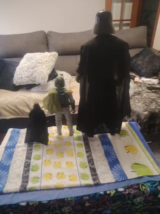 Figuras Star Wars: Darth Vader y Boba Fet se valor