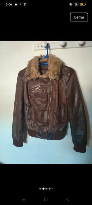 Chaqueta de cuero ovina