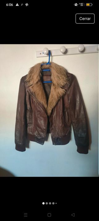 Chaqueta de cuero ovina