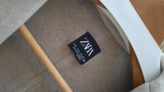 Abrigo Zara Beige Medio Tiempo