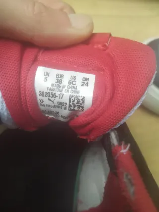 Zapatillas Puma Blancas, Rojas y Negras