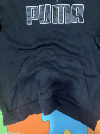 Sudadera Puma Negra con Logo