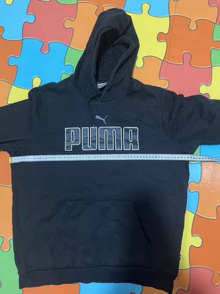 Sudadera Puma Negra con Logo