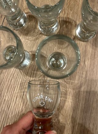 6 Bicchieri Unicum Amaro Vetro