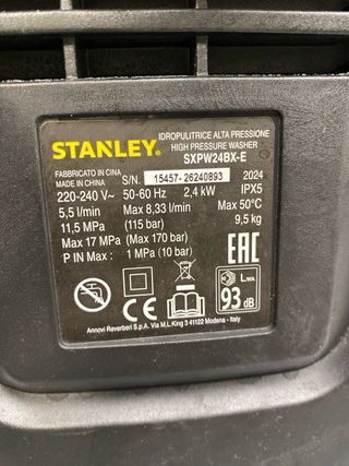 Hidrolavadora Stanley SXPW24 BX