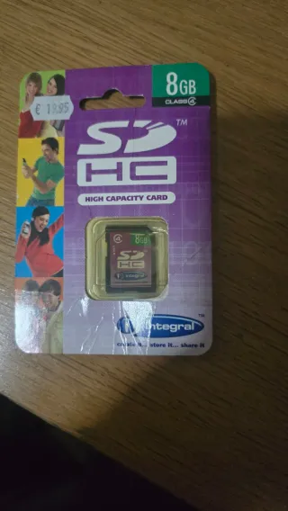 Tarjeta SD HC Integral 8GB Clase 4