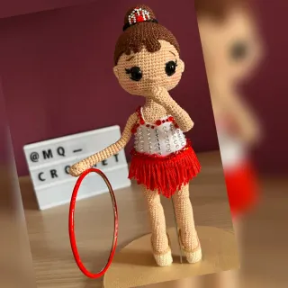 Muñeca Gimnasia Rítmica Amigurumi Encargo