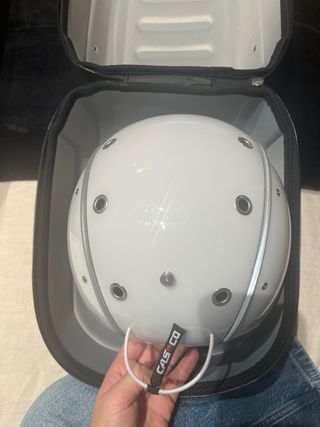 Casco de esquí blanco para mujer