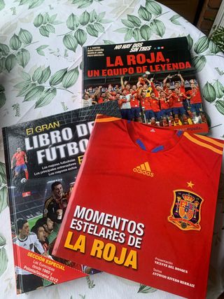 Lote de tres libros Selección española de futbol