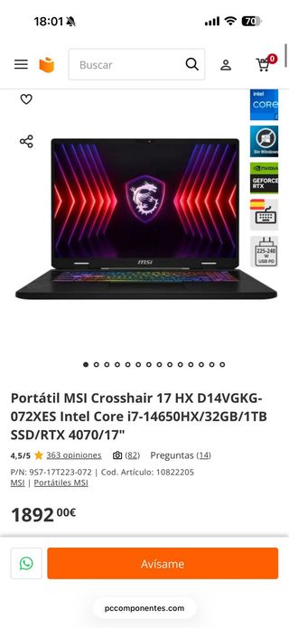MSI Crosshair 17 HX