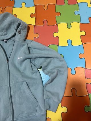 Felpa Nike Blu con Cerniera