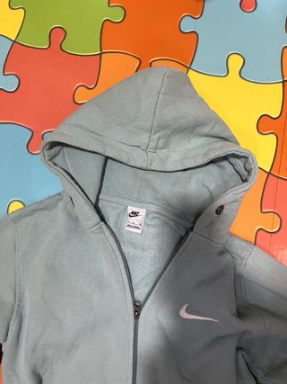 Felpa Nike Blu con Cerniera