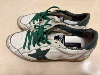 Golden Goose Hombre Blanco Verde